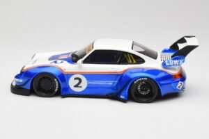 Porsche 911 993 RWB X Liberty Walk Blanco Con Azul GT Spirit 1:18 GT530 Resina - imagen 3 de 8