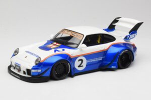 Porsche 911 993 RWB X Liberty Walk Blanco Con Azul GT Spirit 1:18 GT530 Resina