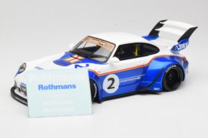 Porsche 911 993 RWB X Liberty Walk Blanco Con Azul GT Spirit 1:18 GT530 Resina - imagen 6 de 8