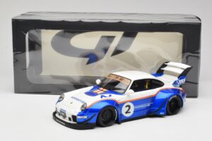 Porsche 911 993 RWB X Liberty Walk Blanco Con Azul GT Spirit 1:18 GT530 Resina - imagen 8 de 8