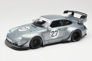 Porsche 911 993 RWB Yuiitsumuni Plateado GT Spirit 1:18 GT522 Resina