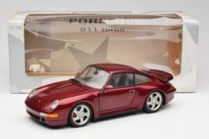 Porsche 911 993 Turbo Arena Rojo Metálico UT Models 1:18 27811 Metal - imagen 8 de 8