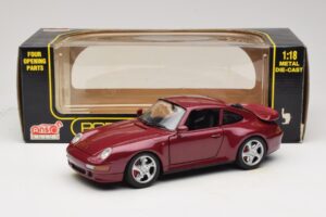 Porsche 911 993 Turbo Rojo Anson 1:18 30320-W Metal - imagen 8 de 8