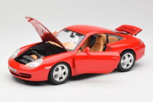 Porsche 911 996 Carrera 4 Rojo Bburago 1:18 30085 Metal - imagen 2 de 8