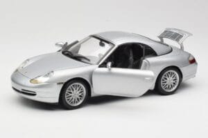 Porsche 911 996 Carrera Cabriolet Plata Hot Wheels 1:18 213595 Metal - imagen 2 de 8