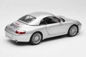 Porsche 911 996 Carrera Cabriolet Plata Hot Wheels 1:18 213595 Metal - imagen 3 de 8