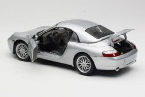 Porsche 911 996 Carrera Cabriolet Plata Hot Wheels 1:18 213595 Metal - imagen 5 de 8