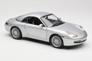 Porsche 911 996 Carrera Cabriolet Plata Hot Wheels 1:18 213595 Metal - imagen 6 de 8