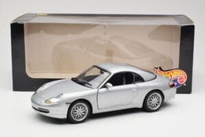 Porsche 911 996 Carrera Cabriolet Plata Hot Wheels 1:18 213595 Metal - imagen 8 de 8