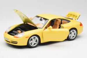 Porsche 911 996 Carrera Amarillo Bburago 1:18 30085-M1 Metal - imagen 2 de 8
