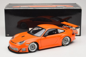 Porsche 911 996 GT3 RSR Naranja ALMS 2004 Minichamps 1:18 100046402 Metal - imagen 8 de 8