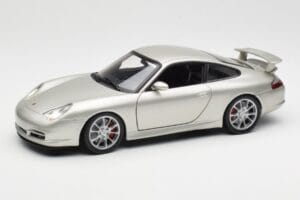 Porsche 911 996 GT3 Plata Hot Wheels 1:18 C2590 Metal