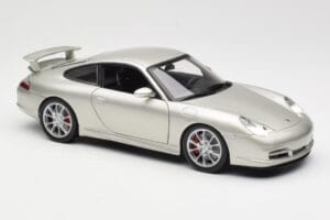 Porsche 911 996 GT3 Plata Hot Wheels 1:18 C2590 Metal - imagen 6 de 8