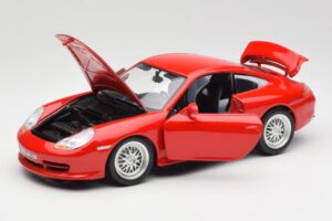 Porsche 911 996 GT3 Strasse Rojo Bburago 1:18 30395 Metal - imagen 2 de 8