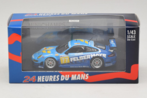 Porsche 911 GT3 R #77 M. Lieb / R. Lietz / W. Henzler 24 Hours of Le Mans 2009 Minichamps 1:43 400096977 Metal - imagen 4 de 5