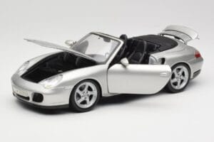 Porsche 911 996 Turbo Cabriolet Plata Maisto 1:18 31660 Metal - imagen 2 de 8