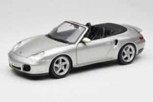 Porsche 911 996 Turbo Cabriolet Plata Maisto 1:18 31660 Metal