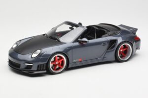 Porsche 911 997 Cabriolet Liberty Walk Gris GT Spirit 1:18 GT463 Resina