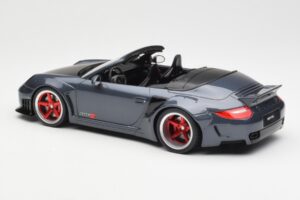 Porsche 911 997 Cabriolet Liberty Walk Gris GT Spirit 1:18 GT463 Resina - imagen 5 de 6