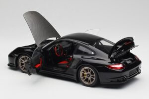 Porsche 911 997 GT2 RS Negro & Plata Ruedas Minichamps 1:18 100069401 Metal - imagen 5 de 8
