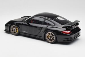 Porsche 911 997 GT2 RS Negro & Plata Ruedas Minichamps 1:18 100069401 Metal - imagen 7 de 8