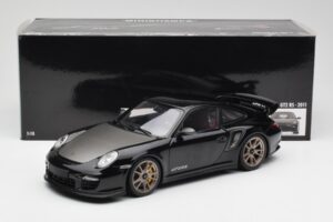 Porsche 911 997 GT2 RS Negro & Plata Ruedas Minichamps 1:18 100069401 Metal - imagen 8 de 8