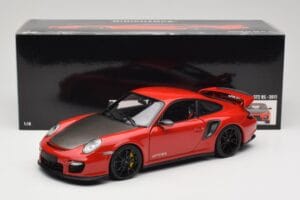 Porsche 911 997 GT2 RS Rojo Con Llantas Negras Minichamps 1:18 100069407 Metal - imagen 8 de 8
