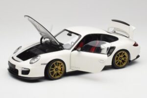 Porsche 911 997 GT2 RS Blanco & Dorado Ruedas Minichamps 1:18 100069406 Metal - imagen 2 de 8