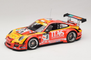Porsche 911 997 GT3 R #8 De Lorenzi Racing De Lorenzi 24 Hours of Spa 2011 Minichamps 1:18 151118918 Metal