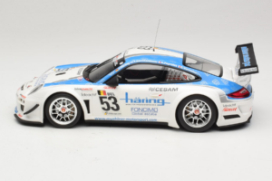 Porsche 911 997 GT3 R #53 Muhlner Motorsport P-Y. Vannelet / U. Peyroles Class Winners 24 Hours of Spa 2010 Minichamps 1:18 1 - imagen 3 de 6