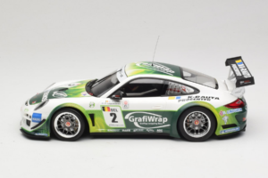 Porsche 911 997 GT3 R #2 Prospeed Competition B. Heylen / P. Lappalainen FIA GT3 2011 Minichamps 1:18 151118902 Metal - imagen 3 de 6