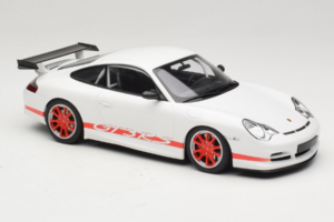 Porsche 911 996 GT3 RS Blanco Franja Roja Minichamps 1:18 155062020 Metal - imagen 4 de 6