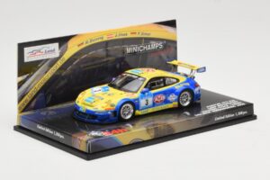 Porsche 911 997 GT3 RSR #3 24 Hours Nurburgring 2008 Minichamps 1:43 437087803 Metal - imagen 2 de 4