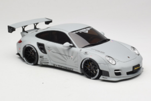 Porsche 911 997 Liberty Walk Gris GT Spirit 1:18 GT126 Resina - imagen 4 de 6