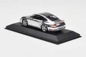 Porsche 911 997 Turbo Chrome Silver Minichamps 1:43 WAP02060816-R Metal - imagen 4 de 5