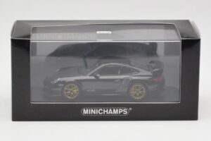 Porsche 911 997.2 GT2 RS Negro con Llantas Doradas Minichamps 1:43 400069402 Metal - imagen 4 de 4