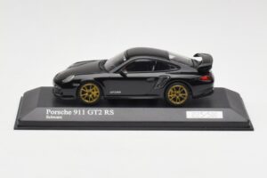 Porsche 911 997.2 GT2 RS Negro con Llantas Doradas Minichamps 1:43 400069402 Metal