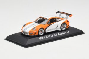 Porsche 911 GT3 R Hybrid 997.2 Presentation White Orange Minichamps 1:43 WAP0201170B Metal - imagen 2 de 4