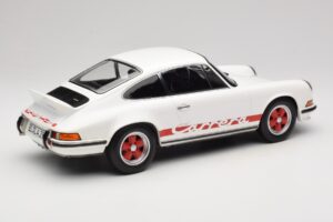 Porsche 911 Carrera RS 2.7 Grand Prix White With Red Norev 1:12 127514 Metal - imagen 2 de 6