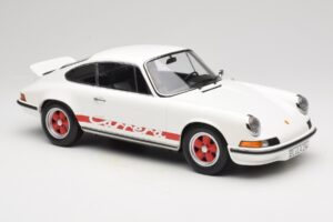 Porsche 911 Carrera RS 2.7 Grand Prix White With Red Norev 1:12 127514 Metal - imagen 4 de 6