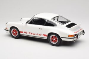 Porsche 911 Carrera RS 2.7 Grand Prix White With Red Norev 1:12 127514 Metal - imagen 5 de 6