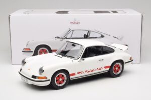 Porsche 911 Carrera RS 2.7 Grand Prix White With Red Norev 1:12 127514 Metal - imagen 6 de 6