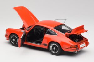 Porsche 911 Carrera RS 2.7 Naranja & Franjas Negras AUTOart 1:18 78054 Metal - imagen 5 de 8