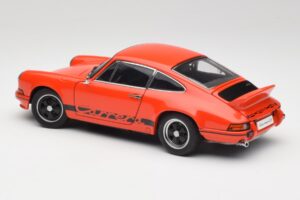 Porsche 911 Carrera RS 2.7 Naranja & Franjas Negras AUTOart 1:18 78054 Metal - imagen 7 de 8