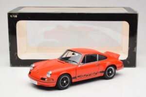 Porsche 911 Carrera RS 2.7 Naranja & Franjas Negras AUTOart 1:18 78054 Metal - imagen 8 de 8