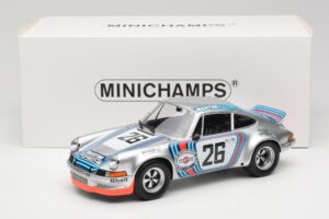 Porsche 911 Carrera RSR Group 4 GT #26 Martini Racing H. Muller / G. van Lennep GT Class Winner 1000 km Dijon 1973 Minichamps - imagen 6 de 6