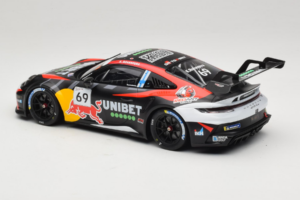Porsche 911 GT3 Cup 992 #69 K. Rovanpera Zolder GP 2024 IXO 1:18 18RMC226 Metal - imagen 5 de 6