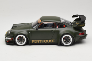 Porsche 911 RWB Penthouse Kaki Green GT Spirit 1:18 GT559 Resina - imagen 3 de 6