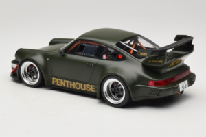 Porsche 911 RWB Penthouse Kaki Green GT Spirit 1:18 GT559 Resina - imagen 5 de 6