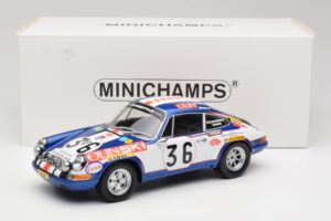 Porsche 911 S #36 B. Waldegard / C. Cheneviere 24 Hours of Le Mans 1971 Minichamps 1:18 107716836 Resina - imagen 6 de 6